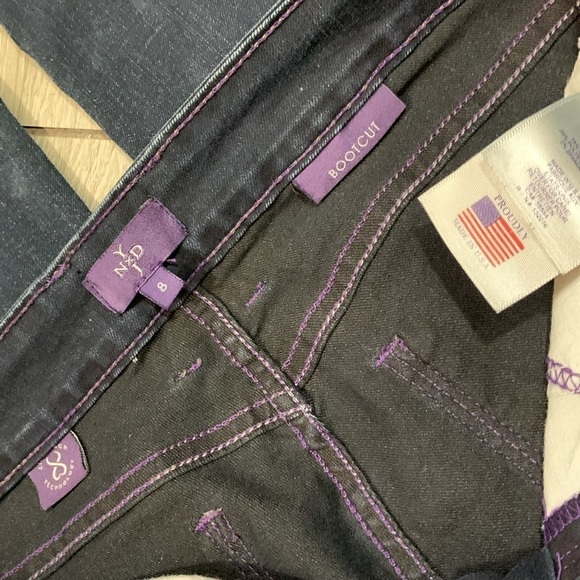 NYDJ Dark Wash Bootcut Stretch Lift Tuck Technology size 8 - Picture 8 of 10